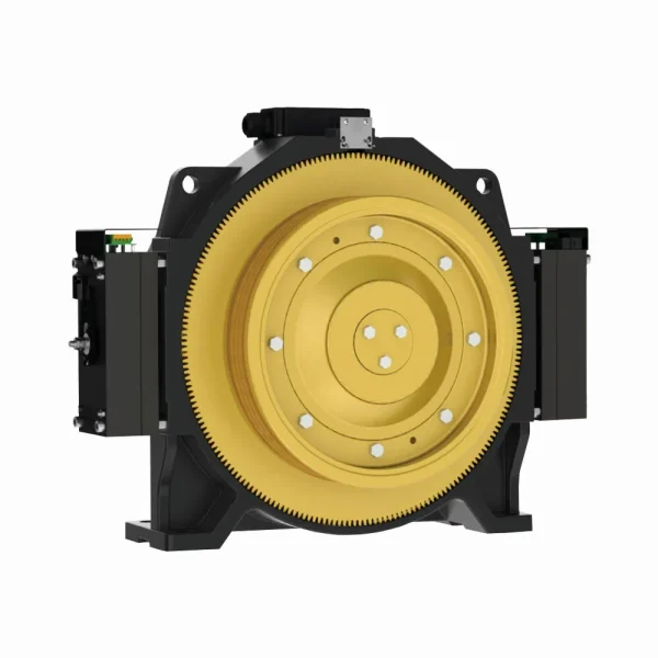 Monadrive MCK dişlisiz motor, sessiz çalışma karakteri, yüksek taşıma kapasitesi ve enerji verimliliği ile MRL ve makine dairesiz asansör projelerinde tercih edilen lider modellerden biridir.