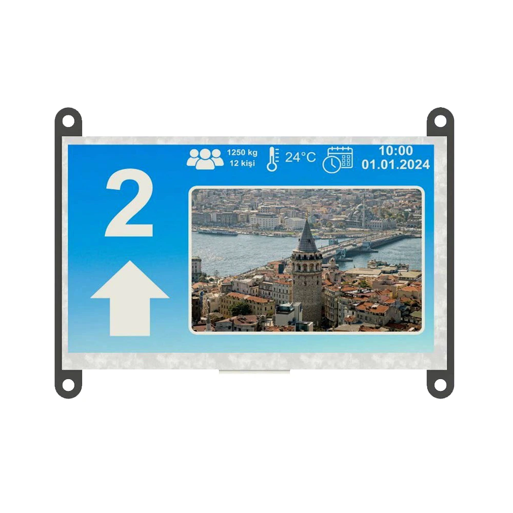 Liftmedia 5S0 TFT Gösterge Modülü